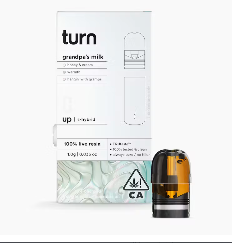 Screenshot 2024-12-22 at 8.07.30 PM Turn - Turn Up - Live Resin Pod - Grandpa's Milk 1g - Image 1